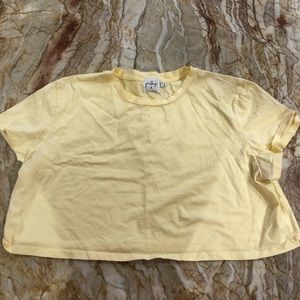 Princess Polly Cropped T-Shirt Size: 10